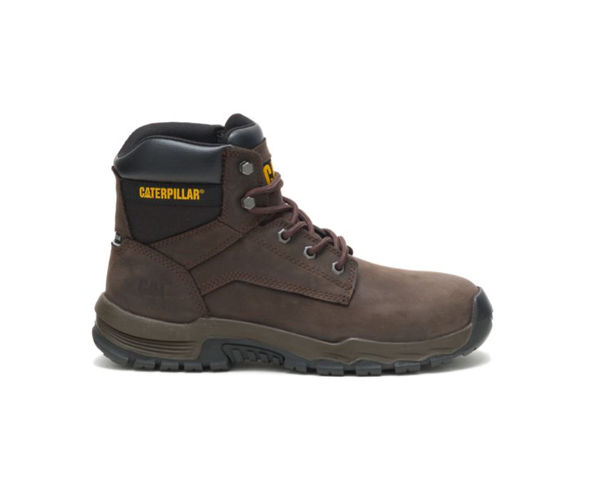 Caterpillar Upholder Waterproof Steel Toe Argentina - Botines De Seguridad Hombre Marrones Oscuro (